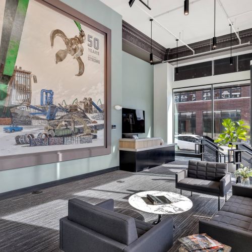 1737 McGee lounge and workspace