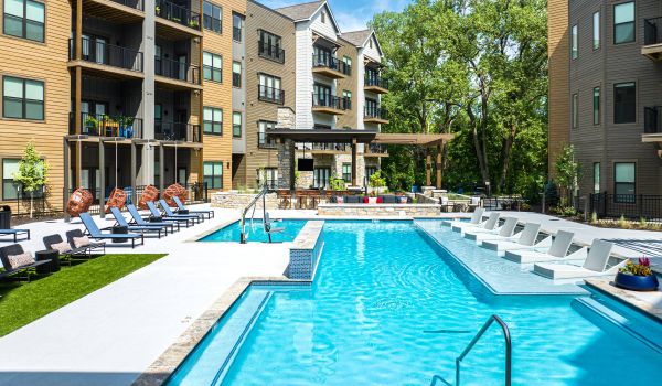 Wheatfield Village apartments community pool