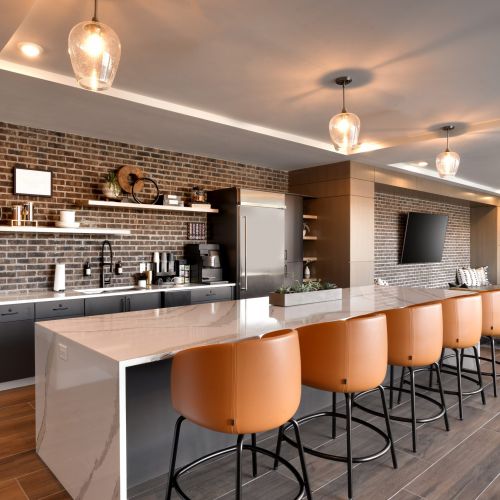 The Stack apartments coffee bar