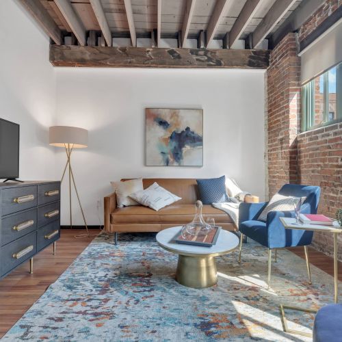 West Bottoms Flats apartment living room