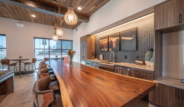 The Village at Rayzor Ranch community lounge and bar