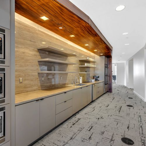 1737 McGee building interior kitchen area for office