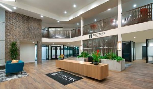The Stack apartment lobby