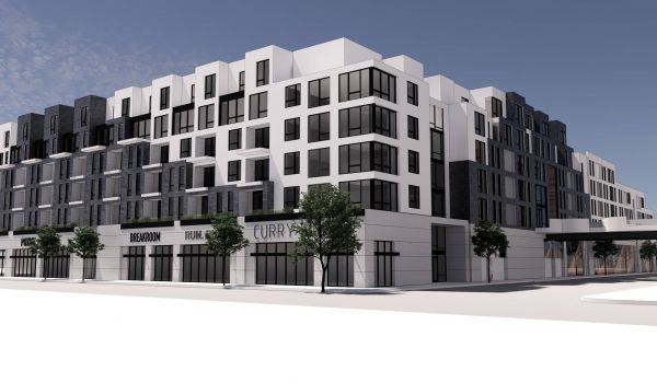Block E building exterior rendering