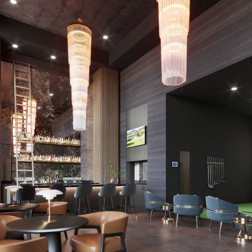 The Fieldston apartments community luxury pub