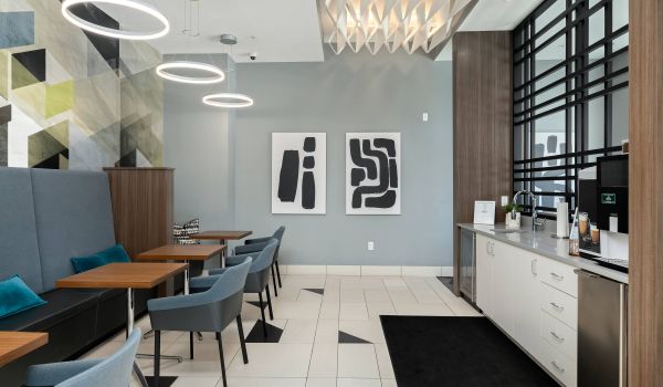 Avenue 80 apartment community coffee bar and work space