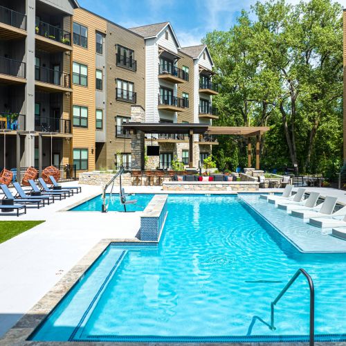 Wheatfield Village apartments community pool