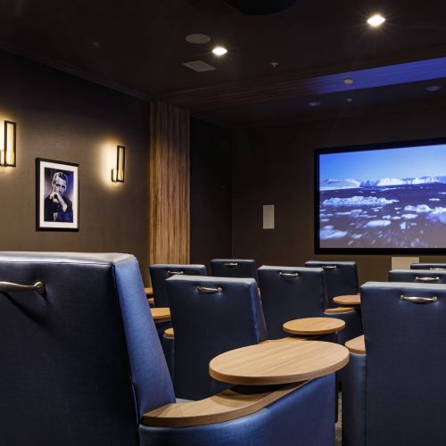 Avenue 81 apartment community movie theater