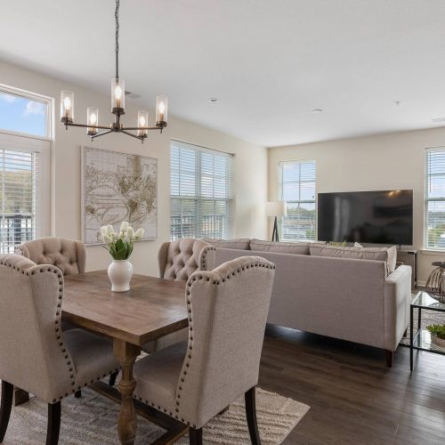 The Locale apartment in interior with large windows