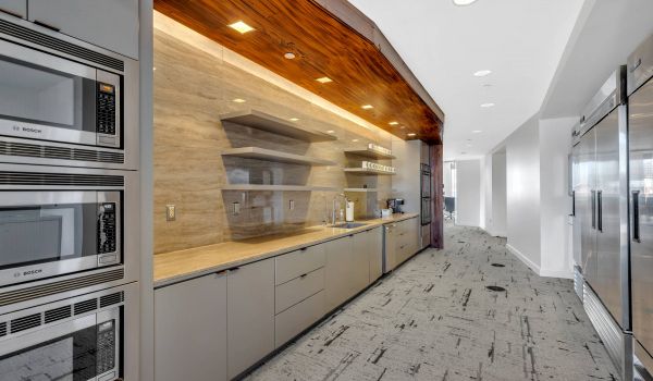 1737 McGee building interior kitchen area for office