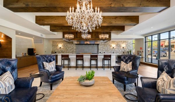 The Locale apartments community lounge