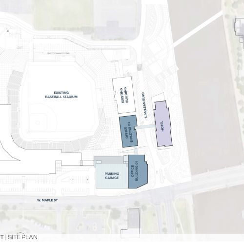 Delano Ballpark District map