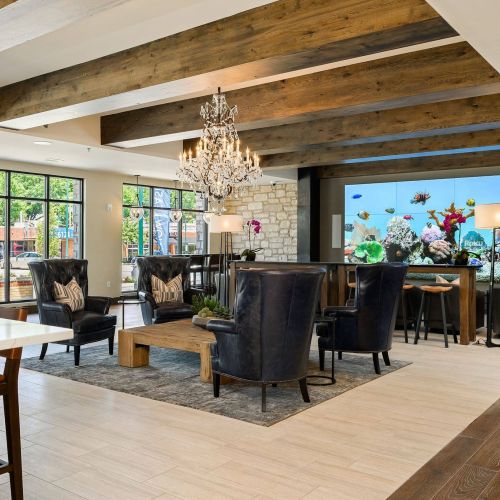 The Locale apartments community lounge