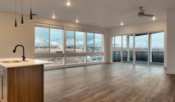The Stack apartment living room and open floor plan