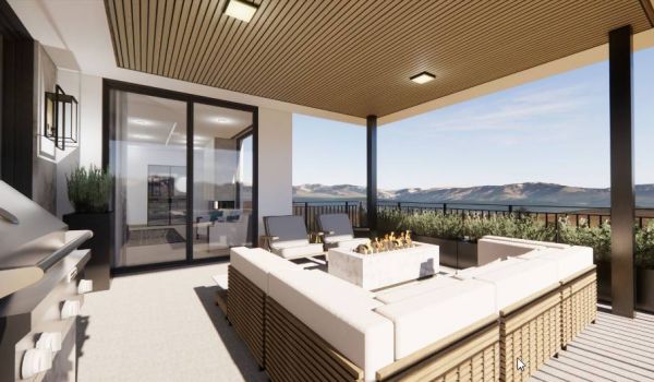 The Grandeur at Holladay Hills outdoor penthouse terrace