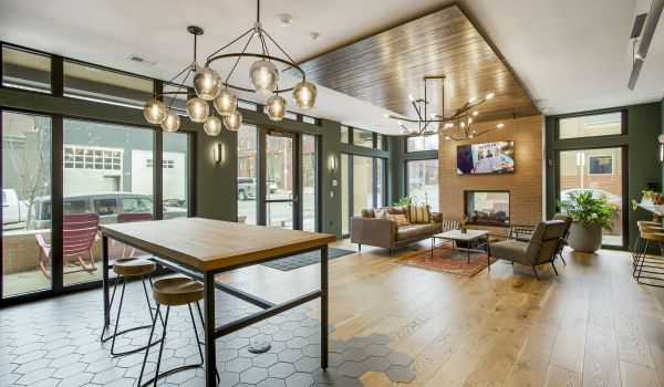 Westside Flats apartment lobby