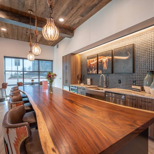 The Village at Rayzor Ranch community lounge and bar