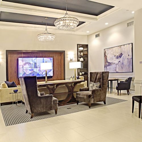 Mission 106 Apartments community lounge