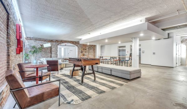 West Bottoms Flats apartments resident lounge and lobby