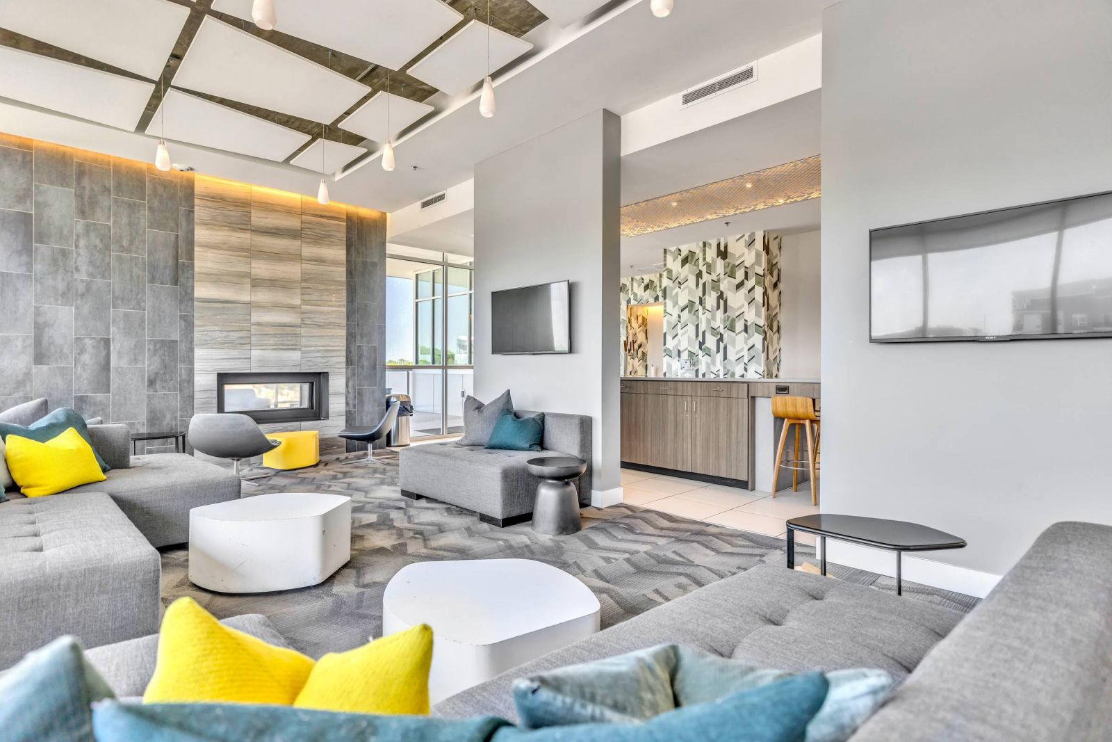 Avenue 80 apartment community interior lounge and clubhouse