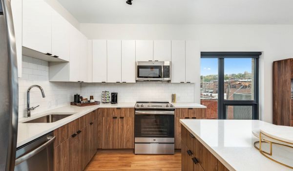 Arterra apartment interior featuring modern kitchen