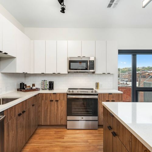 Arterra apartment interior featuring modern kitchen