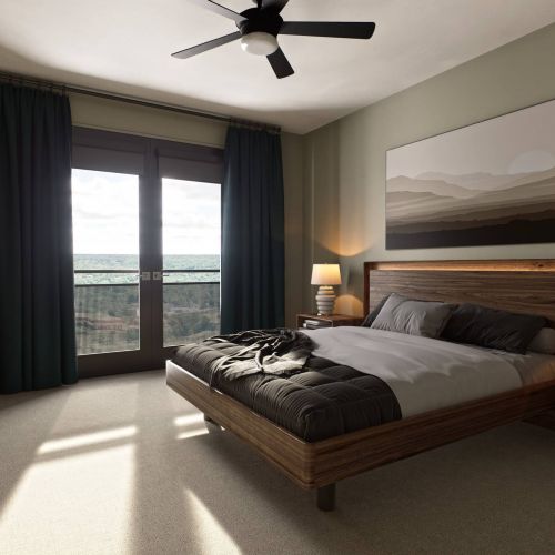 Oberon rendering of apartment bedroom